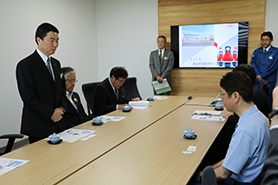村井宮城県知事が登米村田製作所を視察されました