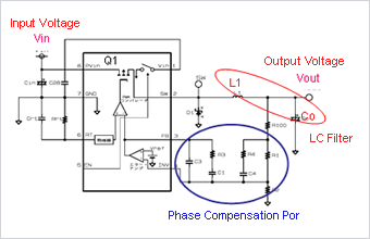 Circuit Diagram of Voltage Step Down DC-DC Converter