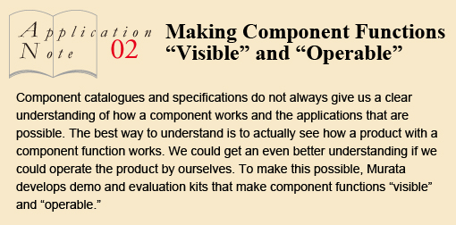 application note 02 / Making Component Functions“Visible” and “Operable”