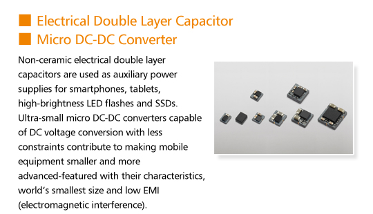 Electrical Double Layer Capacitor, Micro DC-DC Converter