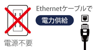 Ethernetケーブルで電力供給