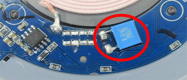 Image 1 of replacement of the film capacitor with MLCCs
