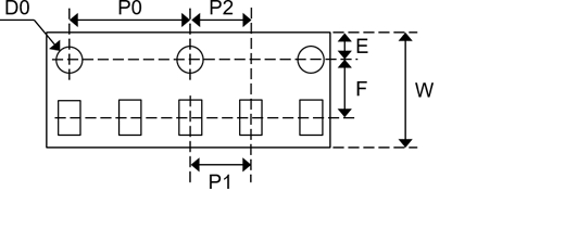 Taping spec for applicable chips W4P1