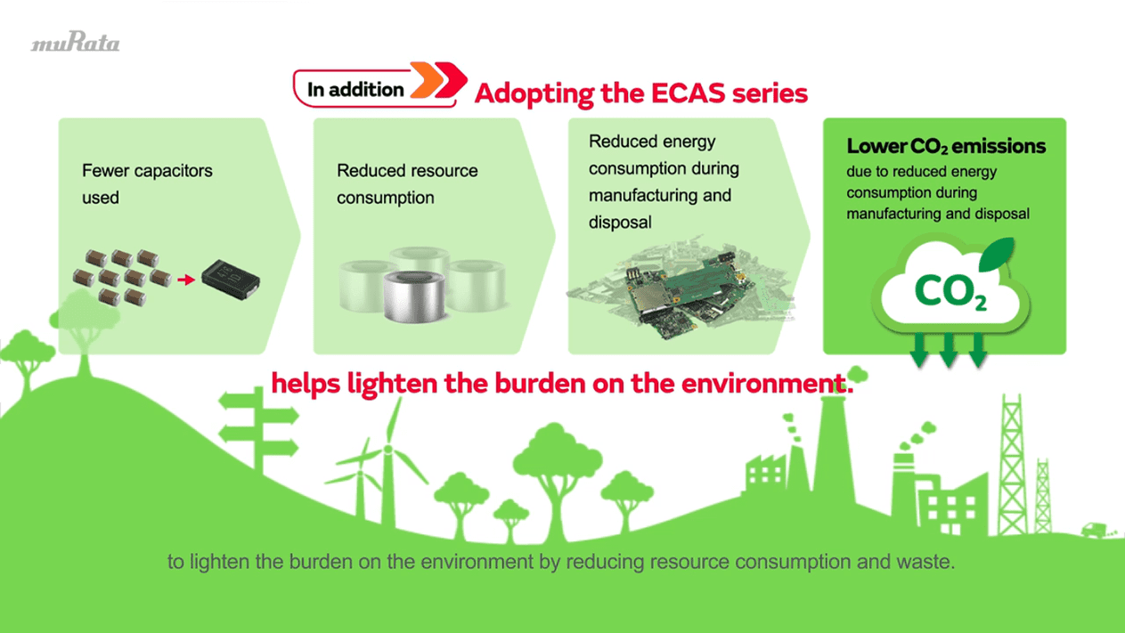Image 2 of ECAS series with maximum capacitance of 470 μF and minimum thickness of 2.0 mm
