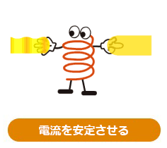 電流を安定させる