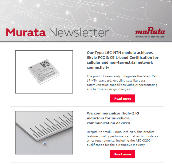 Image of Newsletter sample