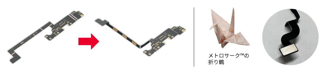 メトロサーク™を3次元形状に加工した様子