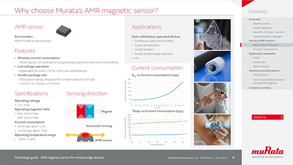 Sample image 3 of Technology guide: AMR magnetic sensors for medical edge devices
