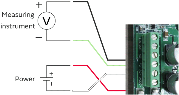 Figure of just connect the power
