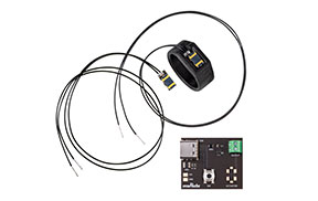 村田製作所製ピエゾバイブ評価キットのキット内容です。