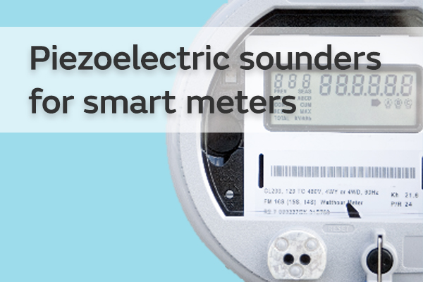 Piezoelectric sounders for smart meters