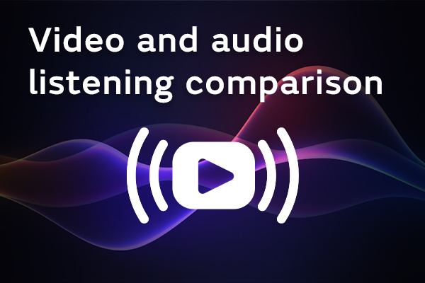 Video and audio listening comparison