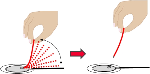 diaphragm with lead wires