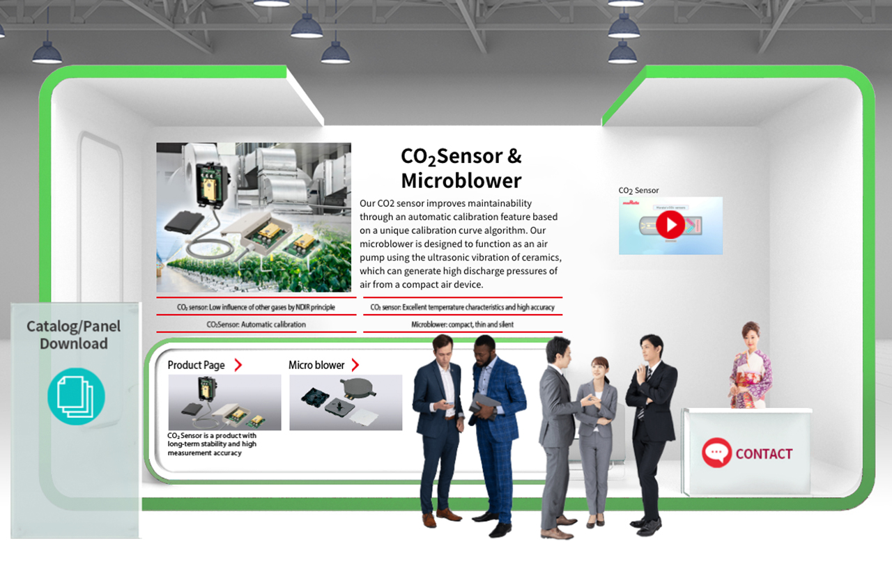 CO2 sensors and microblowers | Electronica | Murata