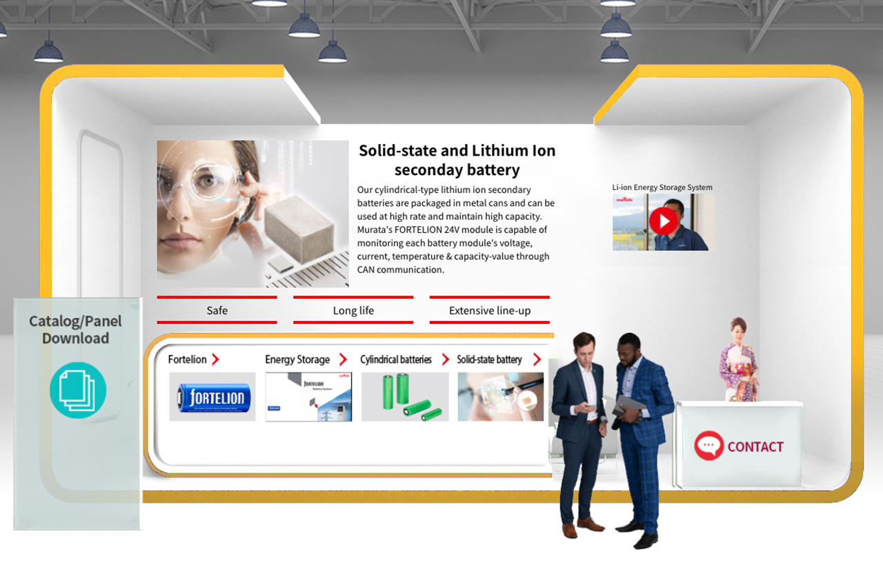 Solid-state and Li-ion seconday battery | Electronica | Murata